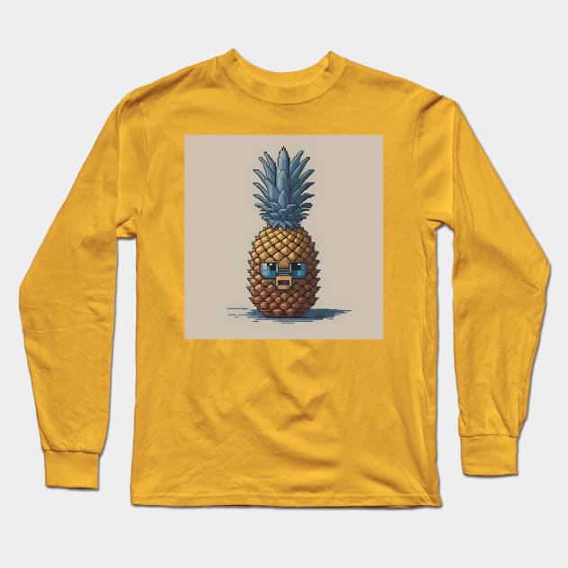 Nerdy Pineapple Long Sleeve T-Shirt by Th3ETHNomad 